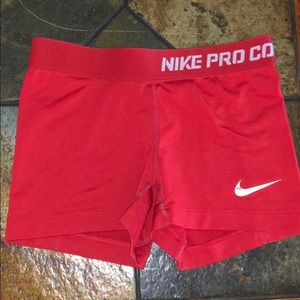 Nike pro red spandex
